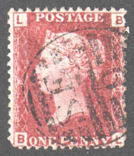 Great Britain Scott 33 Used Plate 80 - BL - Click Image to Close